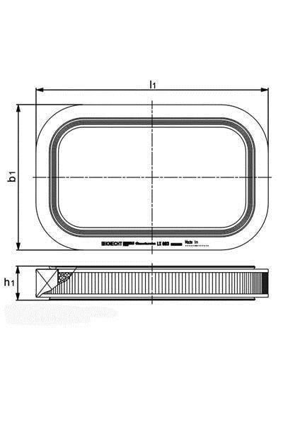 Filtre à air KNECHT FILTER LX 883