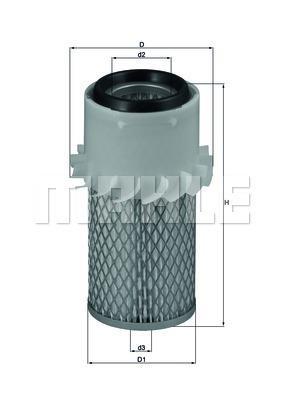 Knecht LX 773 Filtro Motore – Filtro Aria Auto Con Alta Capacità Di Assorbimento – Lunghezza 176mm Altezza 75,3mm - 3