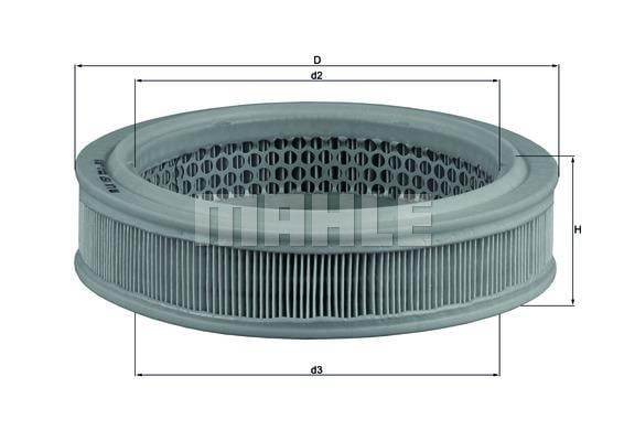 Filtro de aire (de coche) KNECHT FILTER ref. LX 157