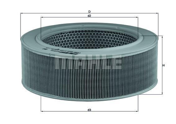 Filtre à air KNECHT FILTER LX 284
