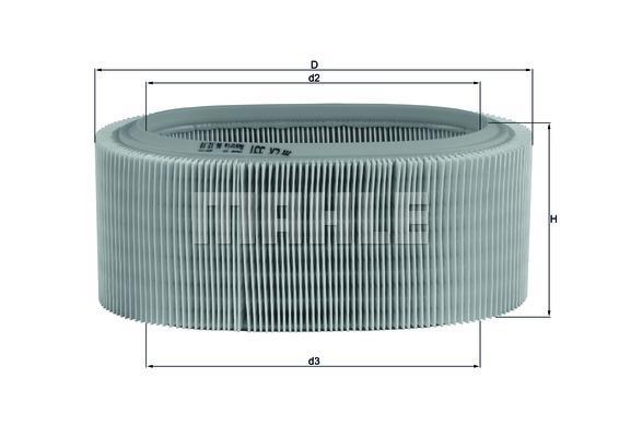 Filtre à air KNECHT FILTER LX 331