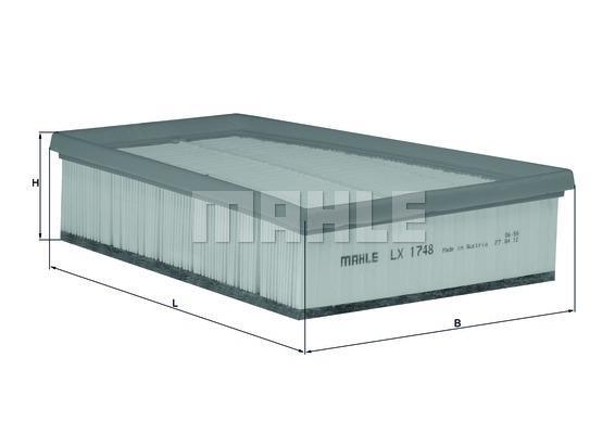 Filtro aria LX 1748 KNECHT per RENAULT