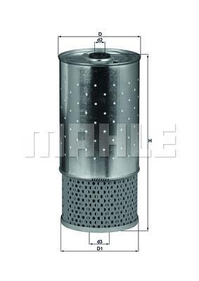 Filtro de aceite KNECHT FILTER OX 78D