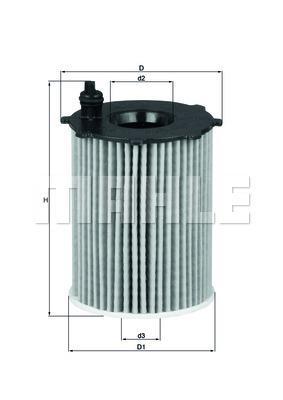 Filtro de aceite KNECHT FILTER ref. OX 171/16D