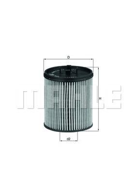 Filtre à huile KNECHT FILTER ref. OX 182D