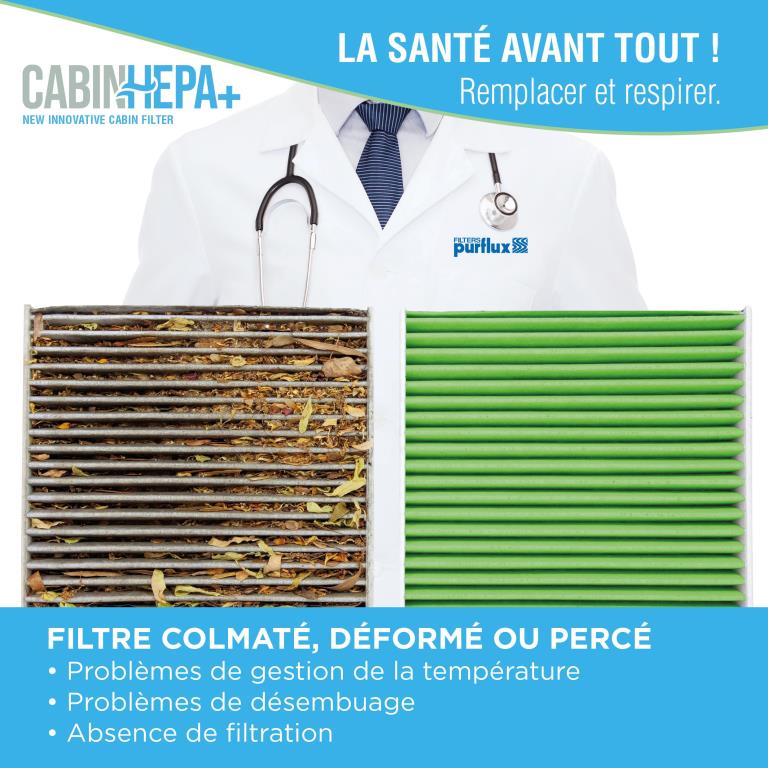 Filtre d'habitacle (Filtre à pollen) PURFLUX ref. AHH352
