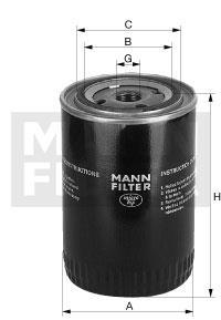 Filtre à huile MANN-FILTER ref. W 7043