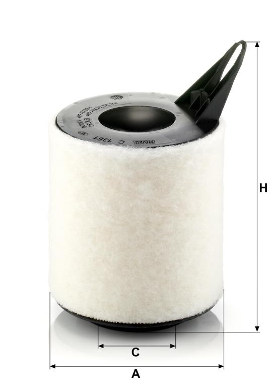 Filtro de ar MANN-FILTER C 1361