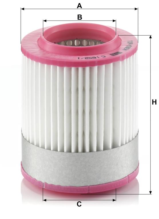 Filtro de ar MANN-FILTER C 1652/1