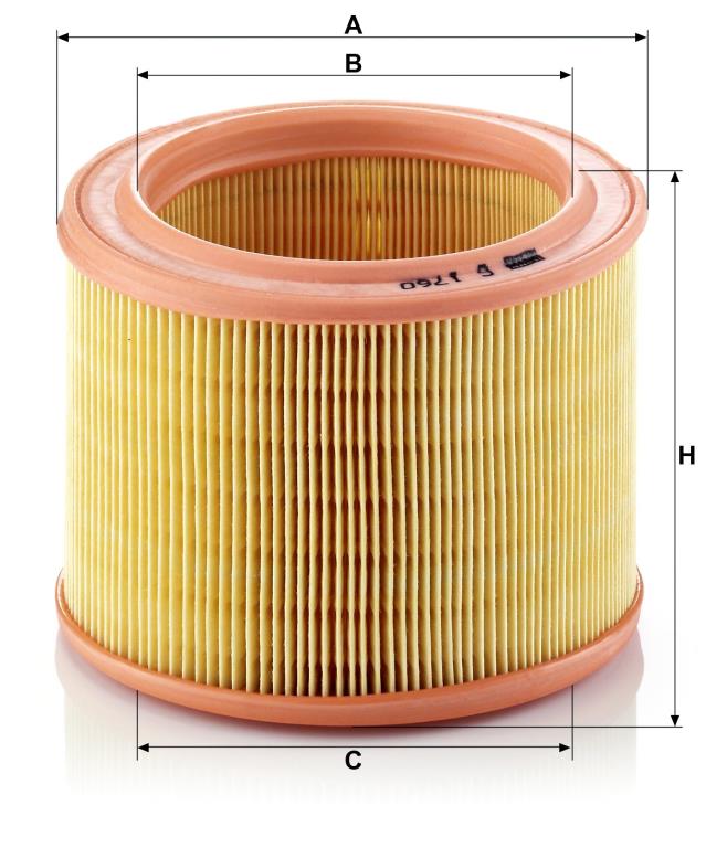 Filtre à air MANN-FILTER ref. C 1760