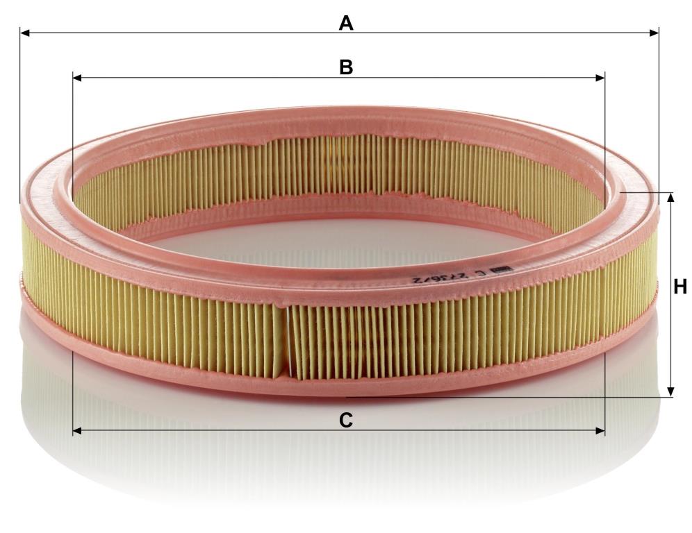 Filtro de ar MANN-FILTER C 2736/2