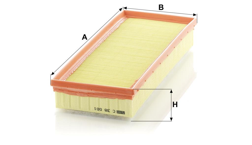 Filtre à air MANN-FILTER C 38 001