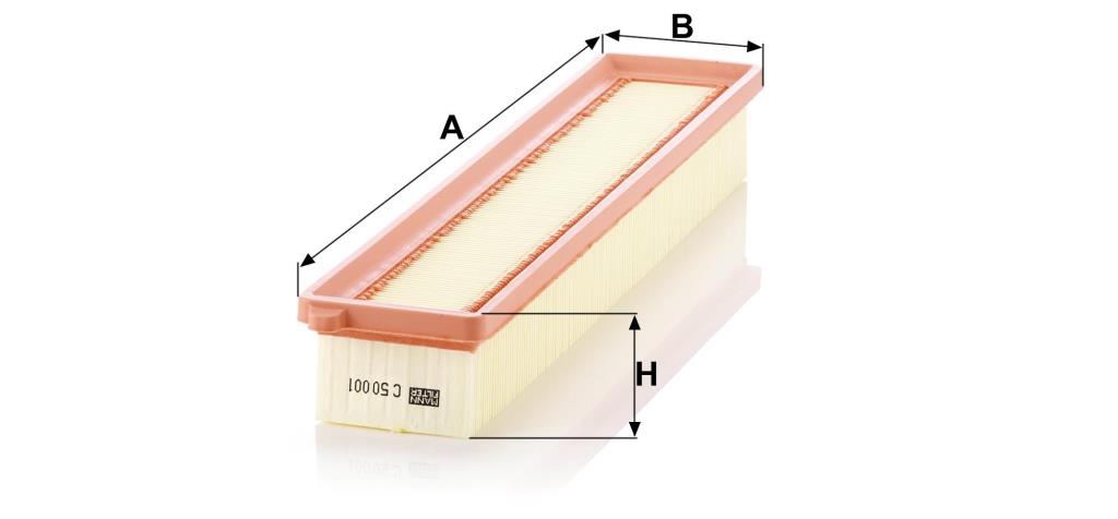Filtro de ar MANN-FILTER C 50 001