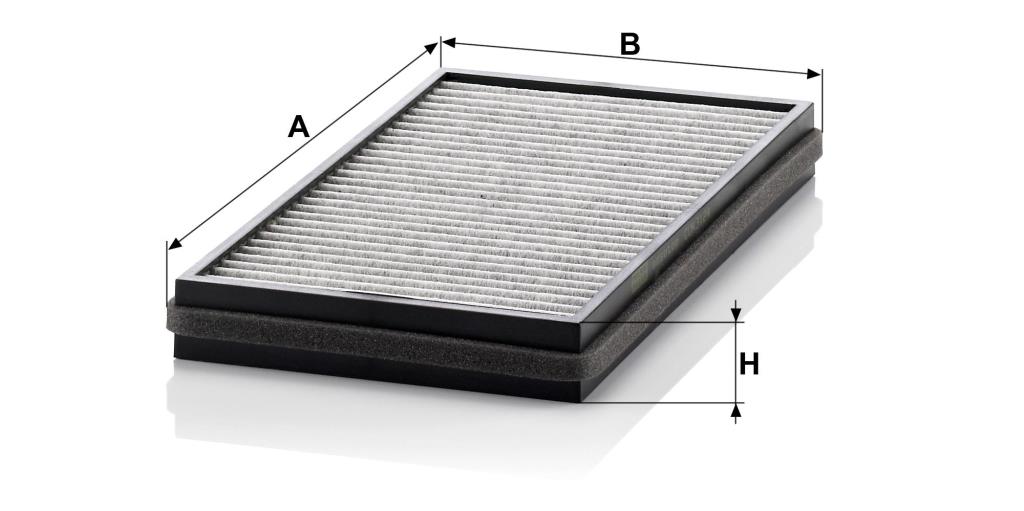 Filtre d'habitacle (Filtre à pollen) MANN-FILTER ref. CUK 3124-2