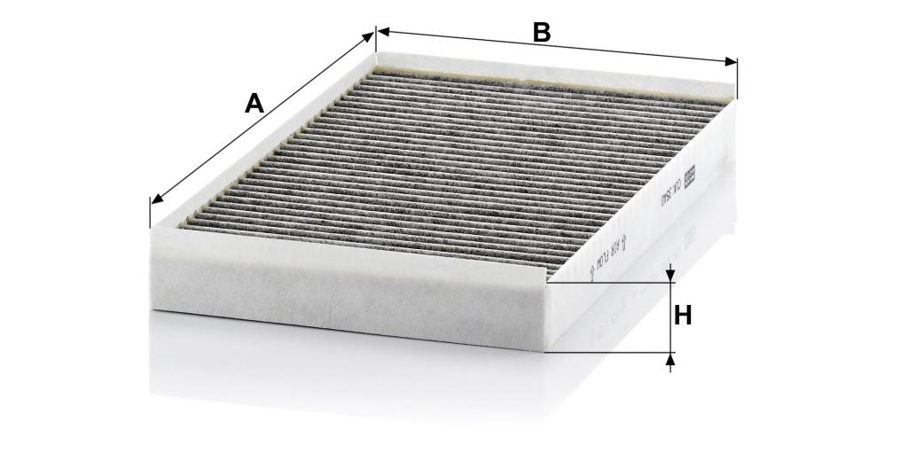 Filtre d'habitacle (Filtre à pollen) MANN-FILTER ref. CUK 3540