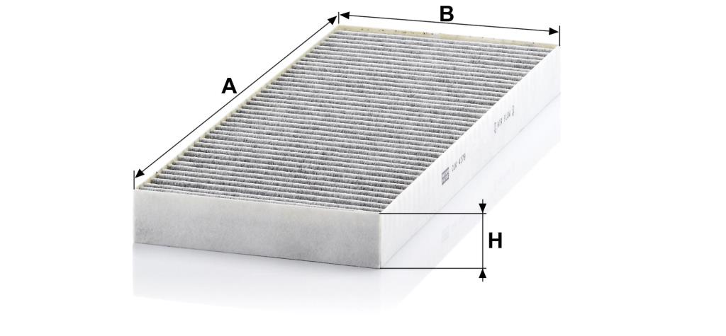 Filtre d'habitacle (Filtre à pollen) MANN-FILTER ref. CUK 4179