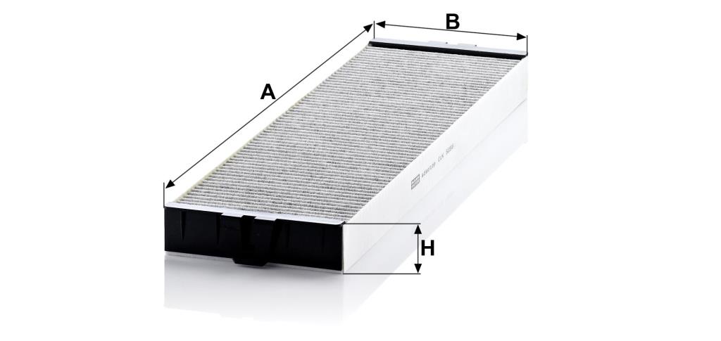 Filtre d'habitacle (Filtre à pollen) MANN-FILTER ref. CUK 5258