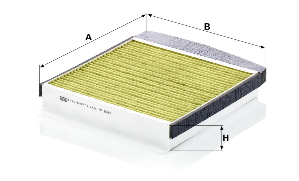 Filtre d'habitacle (Filtre à pollen) MANN-FILTER ref. FP 2855