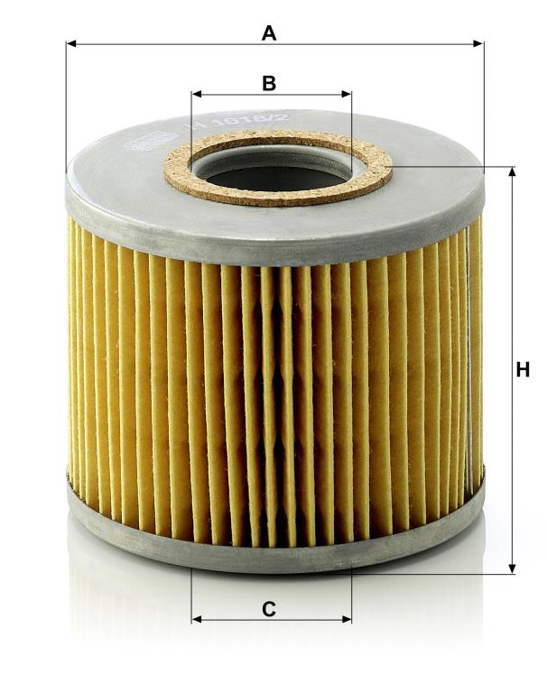 Filtro de aceite MANN-FILTER ref. H 1018/2 n