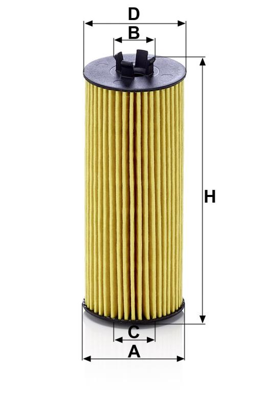 Filtre à huile MANN-FILTER HU 6009 Z