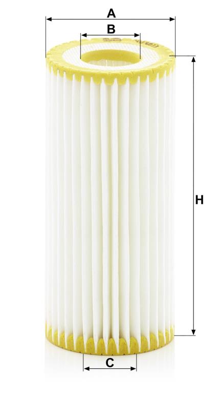 Filtre à huile MANN-FILTER ref. HU 6013 z