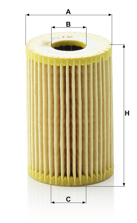 Filtro de aceite MANN-FILTER HU 610 x