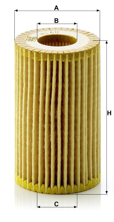 Filtre à huile MANN-FILTER ref. HU 611 x