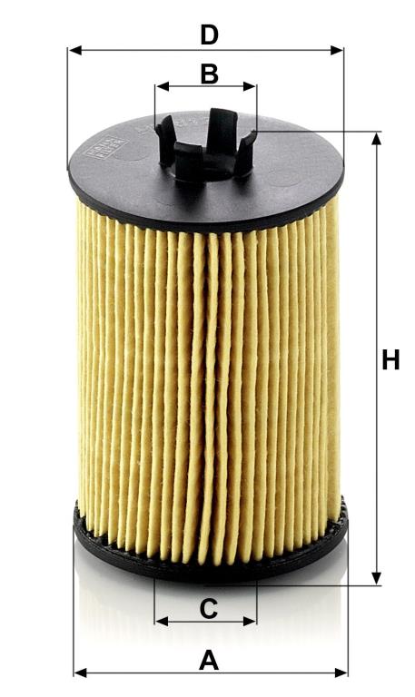 Filtro de aceite MANN-FILTER HU 612/1 x