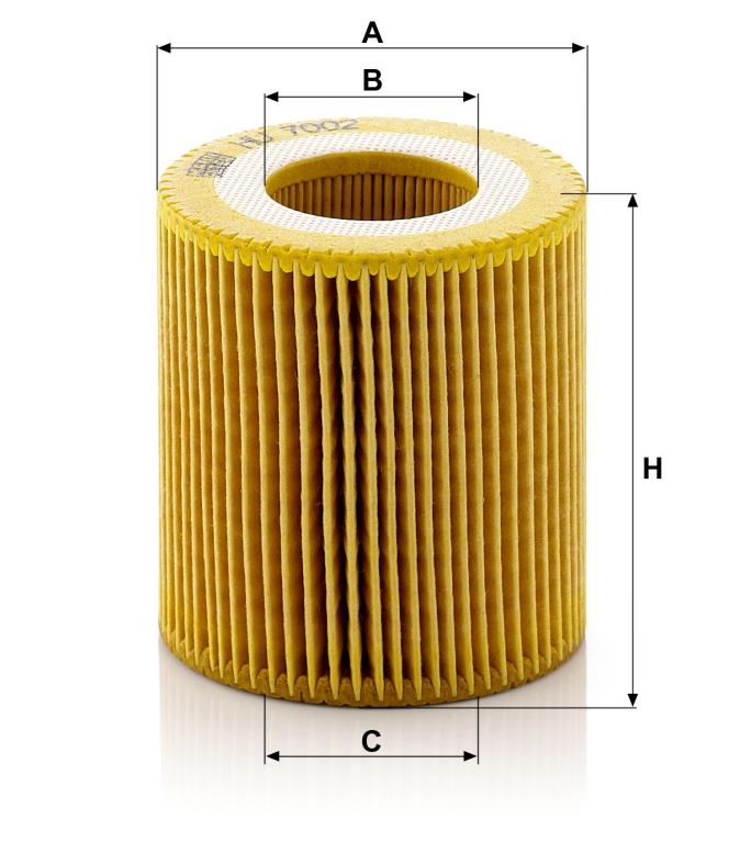 Filtro de aceite MANN-FILTER ref. HU 7002 z