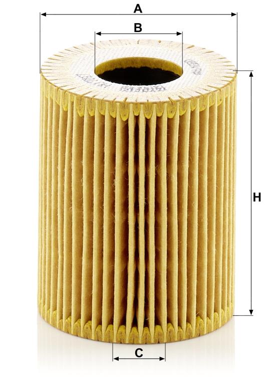 Filtre à huile MANN-FILTER HU 7017 z