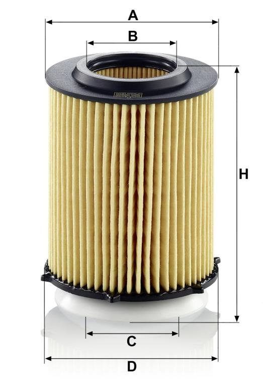 Filtre à huile MANN-FILTER HU 7044 z
