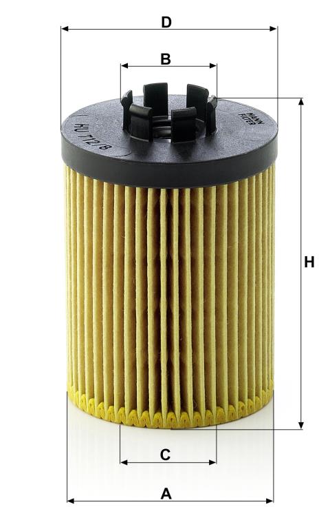 Filtro de aceite MANN-FILTER ref. HU 712/8 x