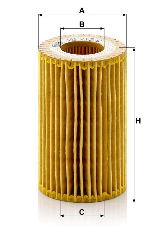 Filtre à huile MANN-FILTER HU 715/6 x