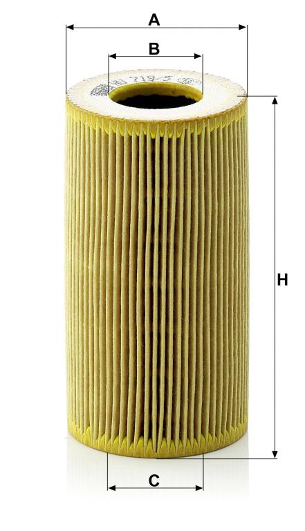 Filtro de aceite MANN-FILTER ref. HU 719/5 x