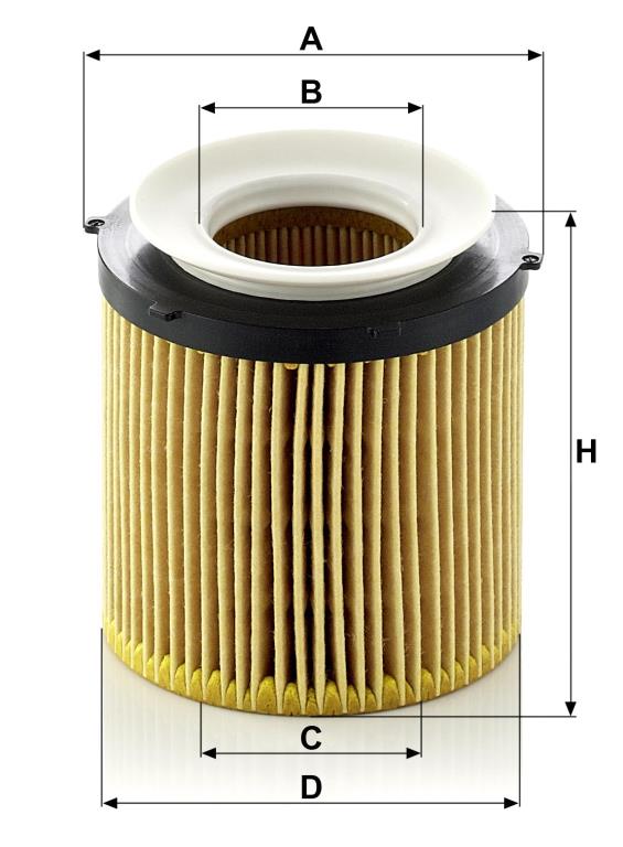 Filtro de óleo MANN-FILTER HU 8002 y