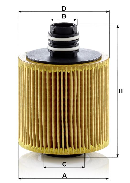 Filtre à huile MANN-FILTER HU 8006 z