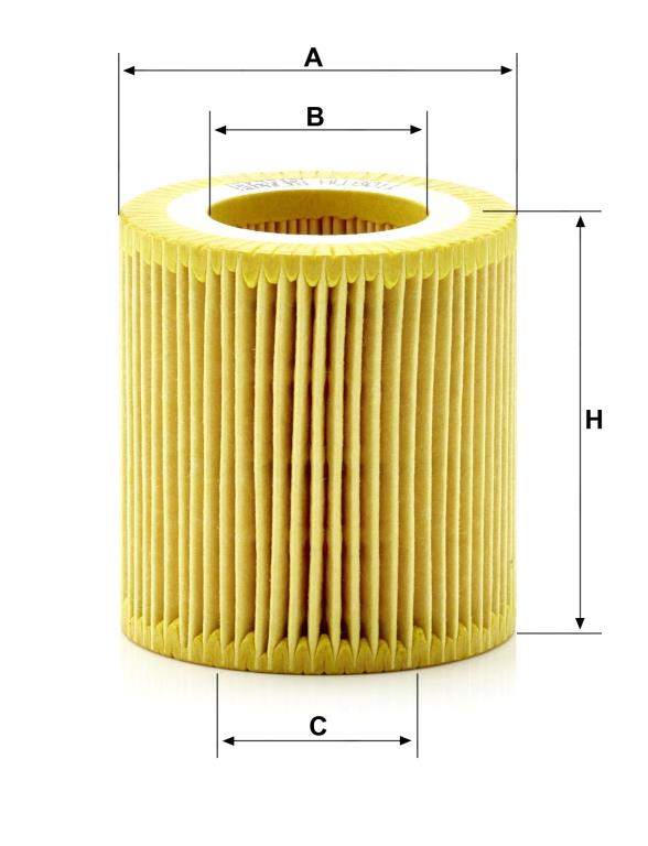 Filtro de aceite MANN-FILTER HU 8011 Z