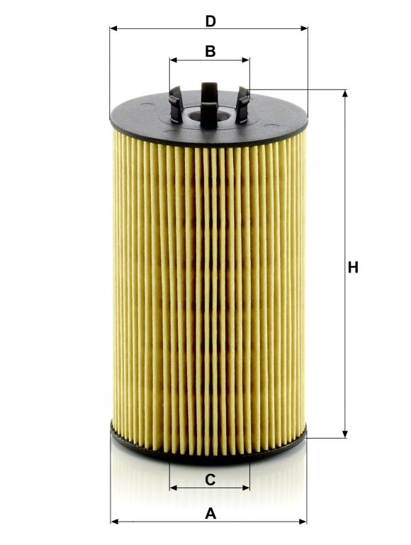 Filtro de óleo MANN-FILTER HU 8012 Z