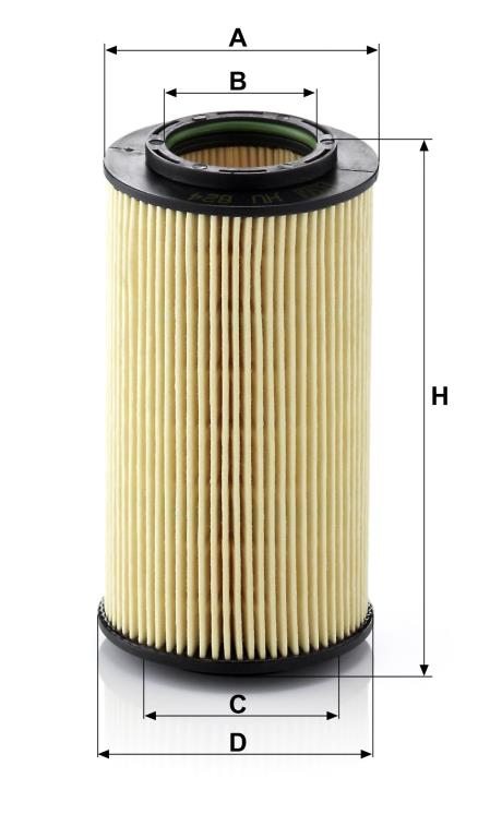 Filtre à huile MANN-FILTER HU 824 x