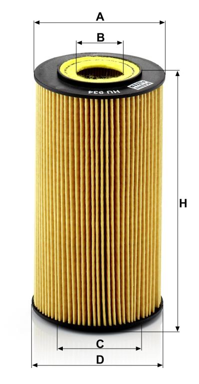 Filtro de óleo MANN-FILTER HU 934 x