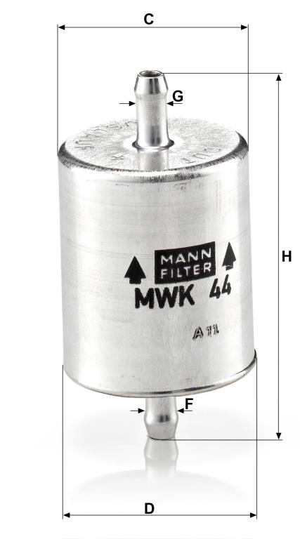 Filtro combustible MANN-FILTER ref. MWK 44