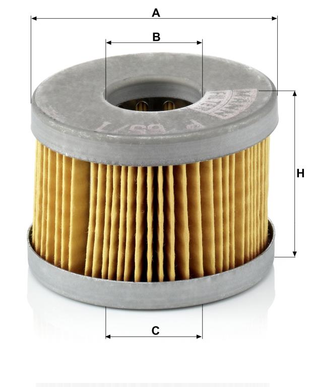 Filtre à carburant (Filtre à gasoil) MANN-FILTER ref. P 65/1 x
