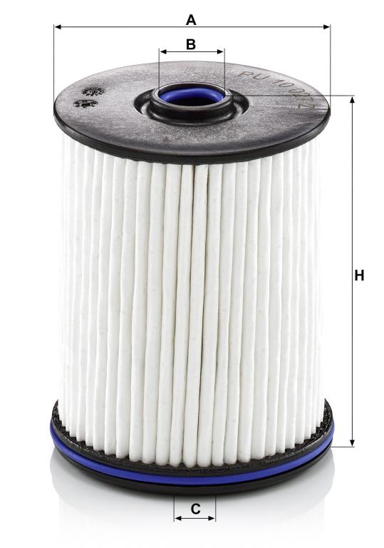 Filtre à carburant (Filtre à gasoil) MANN-FILTER PU 10 027 z