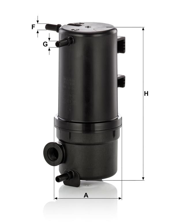 Filtre à carburant (Filtre à gasoil) MANN-FILTER ref. WK 10 046 z