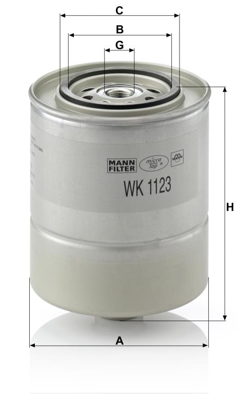 Filtre à carburant (Filtre à gasoil) MANN-FILTER ref. WK 1123
