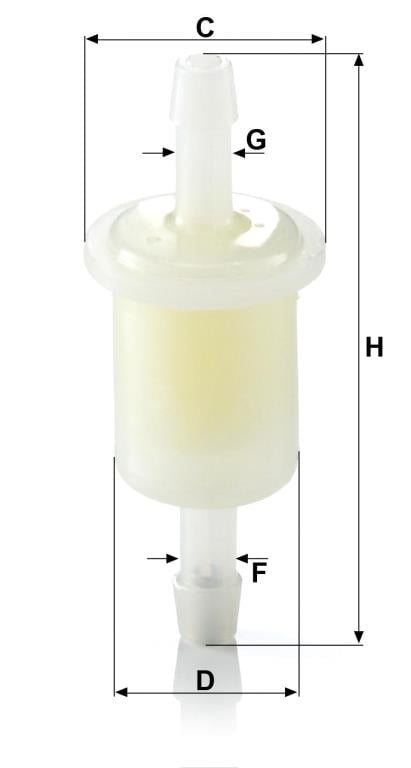 Filtro combustible MANN-FILTER ref. WK 21 (10)