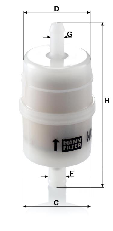 Filtro combustible MANN-FILTER ref. WK 32/6