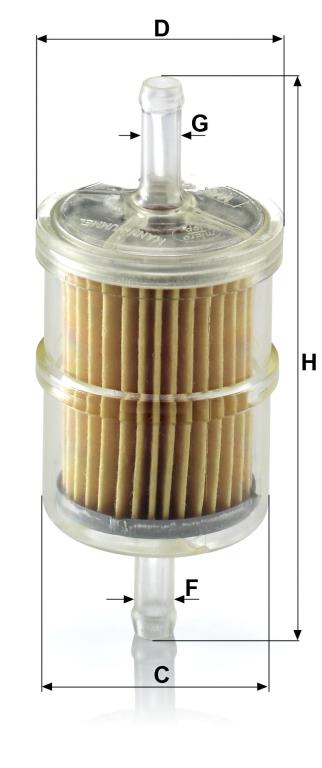 Filtro combustible MANN-FILTER ref. WK 42/2