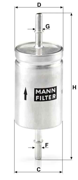 Filtro de combustível MANN-FILTER ref. WK 512