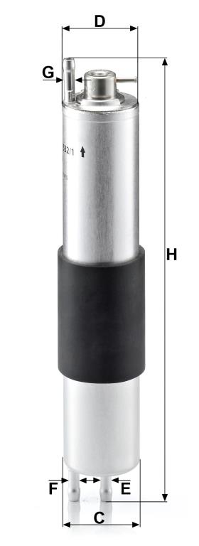 Filtre à carburant (Filtre à gasoil) MANN-FILTER ref. WK 532/1